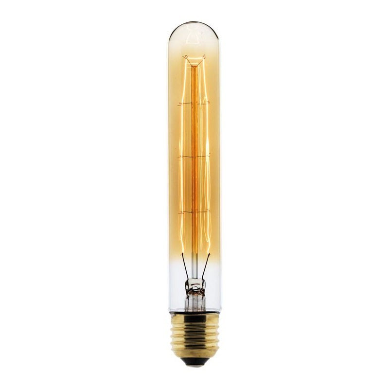 E27 Carbon filament bulb 25W F7 Smooth tube - Elexity