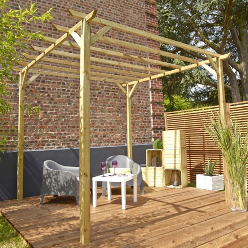  Tonnelle pergola  Ancolie 3000x3000x2400 mm Forest Style