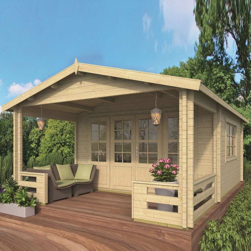 Chalet Nottingham 21.80m² Epaisseur 58mm Tuindeco